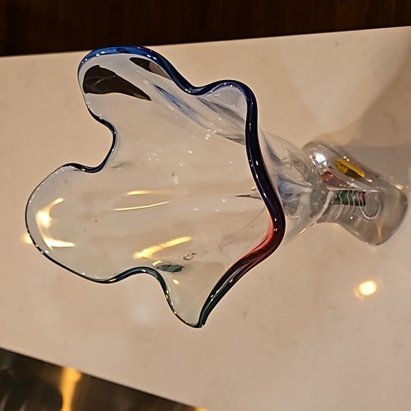 Adam Jablonski hand made crystal from Poland vase - Picture 9 of 11